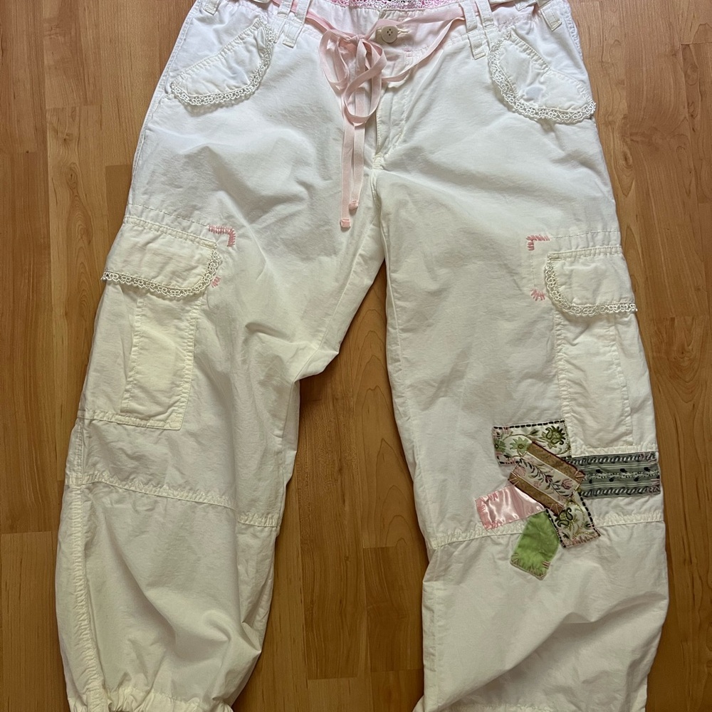 Miss Me Pink and White Pants
